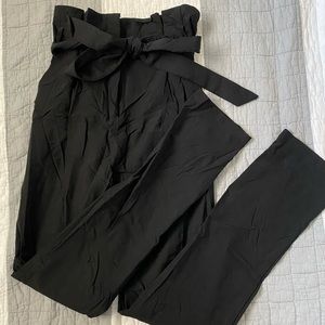 Paper Bag Stretchy Work Pants